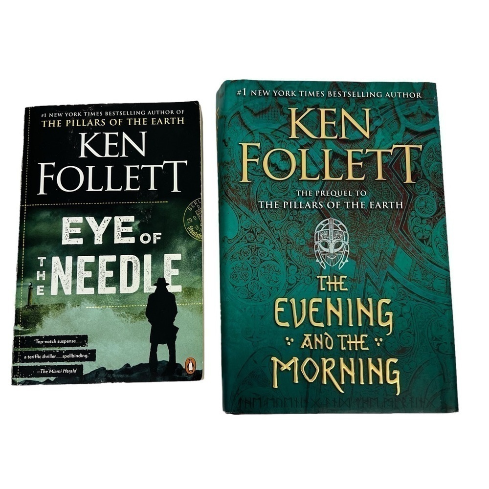Ken Follett Fiction Books/Novels Lot/2 Thriller/Suspense/Saga/Historical